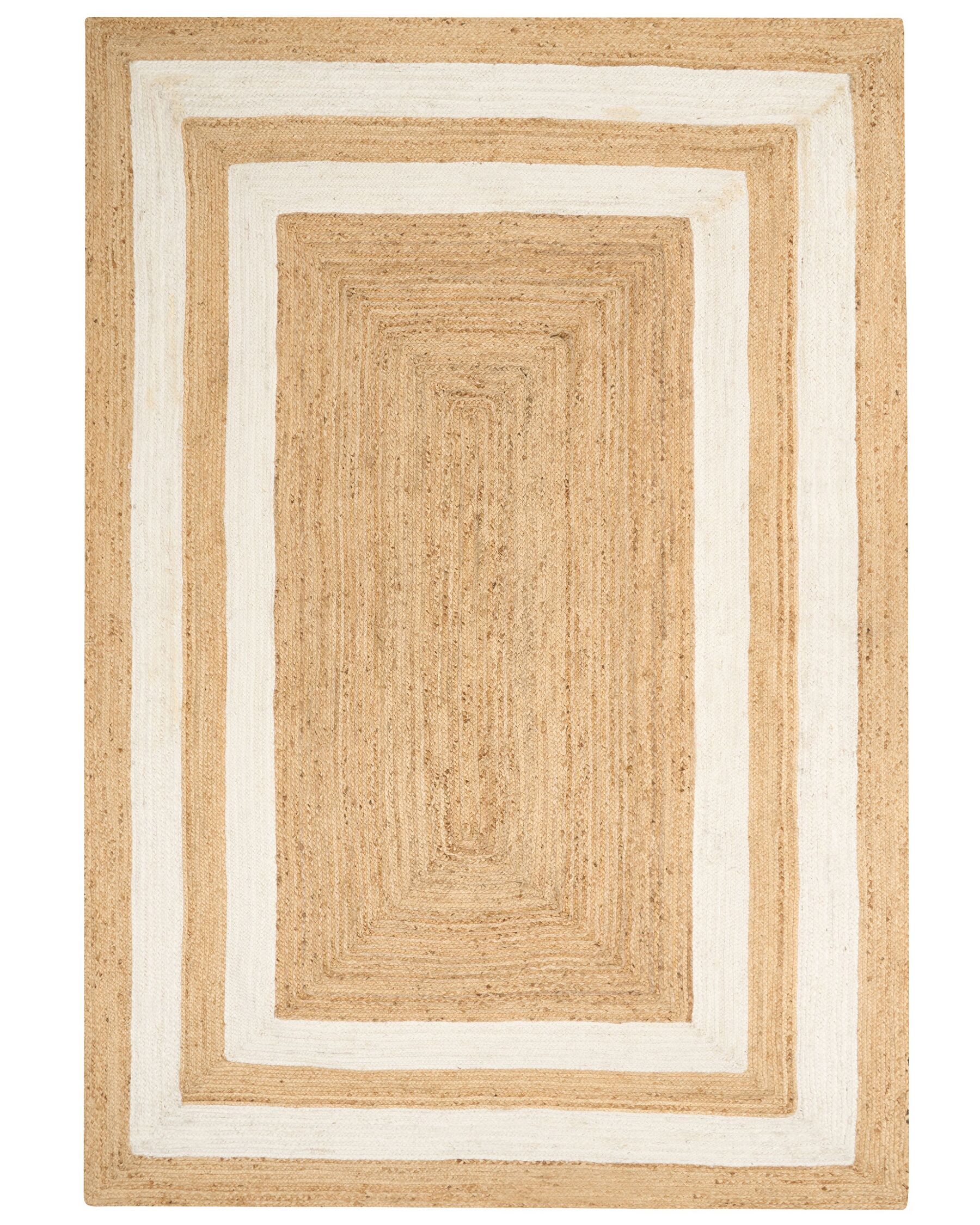 Jutový koberec 200 x 300 cm béžový GEMEREK_885071