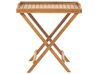 Acacia Wood Bistro Set with Blue Cushions JAVA_788425