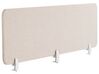 Skrivbordsskärm 180 x 40 cm beige WALLY_853220