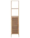 Bamboo Bathroom Shelving Unit Light Wood OWASSO _927642