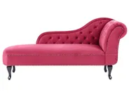 Chaise longue versione destra NIMES Velluto Rosso scuro_805995