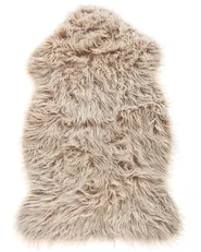Faux Fur Rug MUNGO Beige 63 x 95 cm_799801