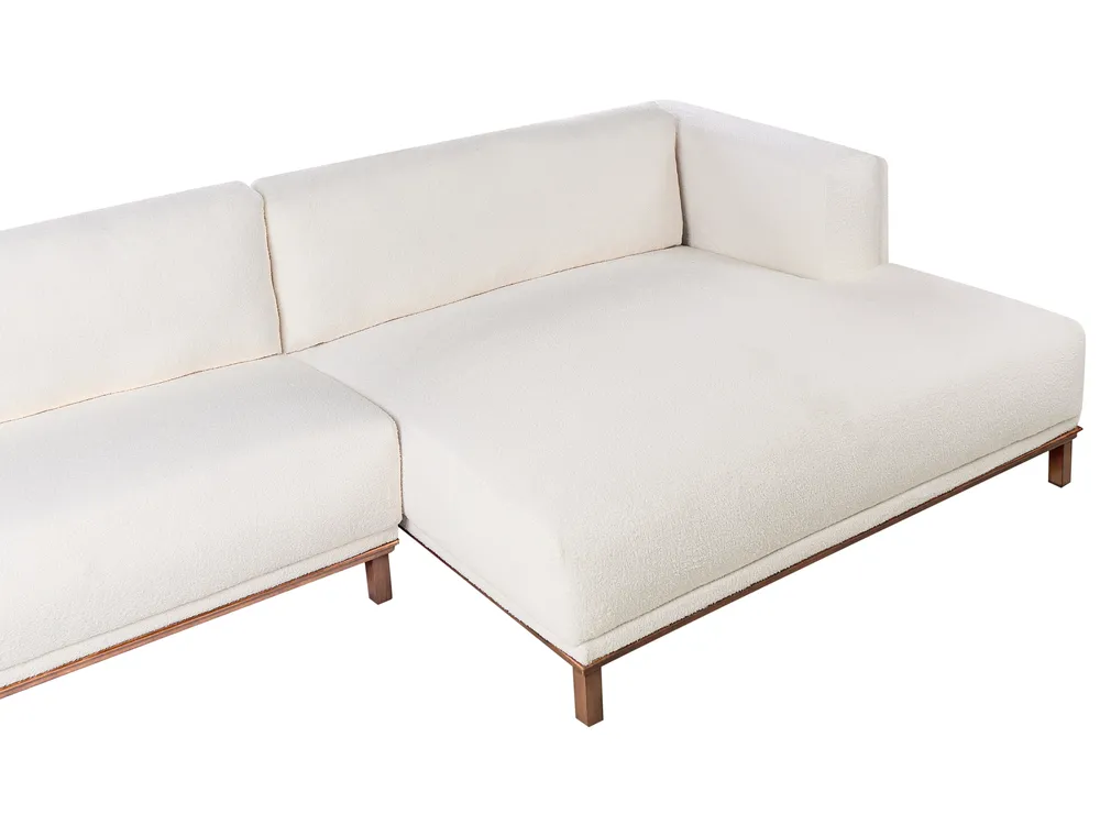 Corner Sofa 4 Seater VENG Boucle Off-White Left Hand_1006971