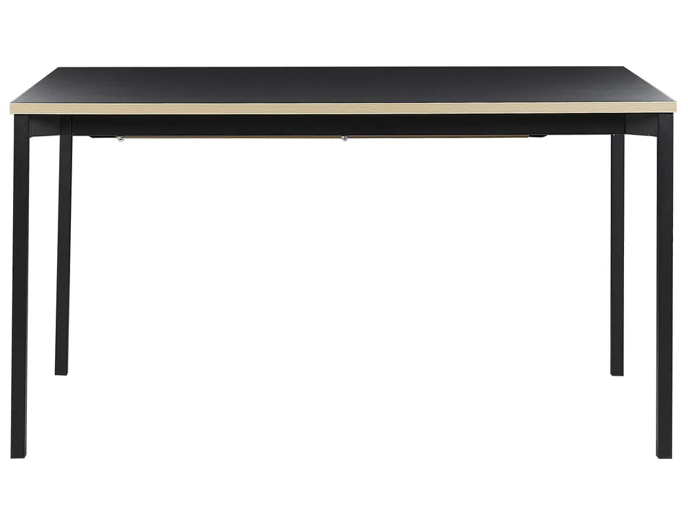 Extending Dining Table AVIS Black 140/190 cm 90 cm_792992