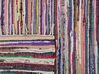 Tappeto multicolore chiaro in cotone con fronde 160 x 230 cm DANCA_805129