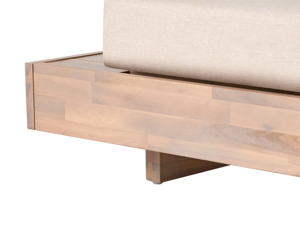 Divano da giardino 2 posti MARETTIMO Legno di acacia certificato Beige_1154065