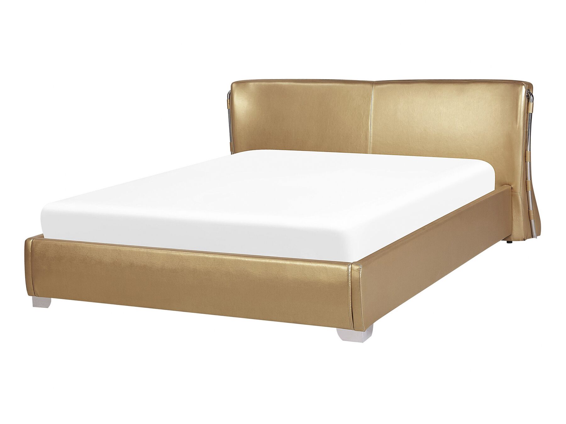 Leather EU Double Size Waterbed Gold PARIS_757286