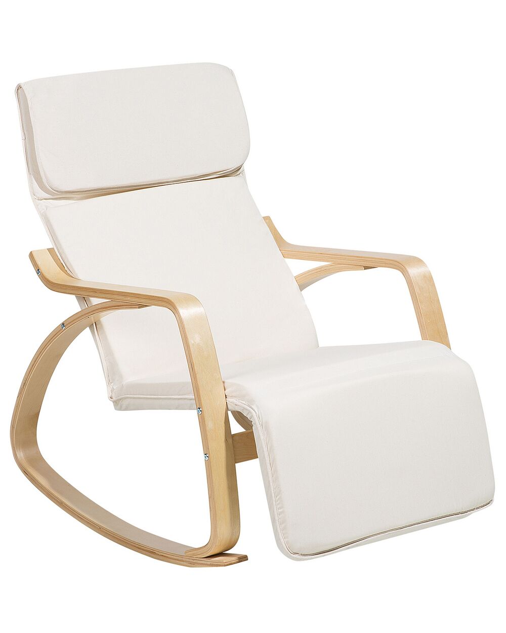 Rocking Chair WESTON Fabric Cream Beliani
