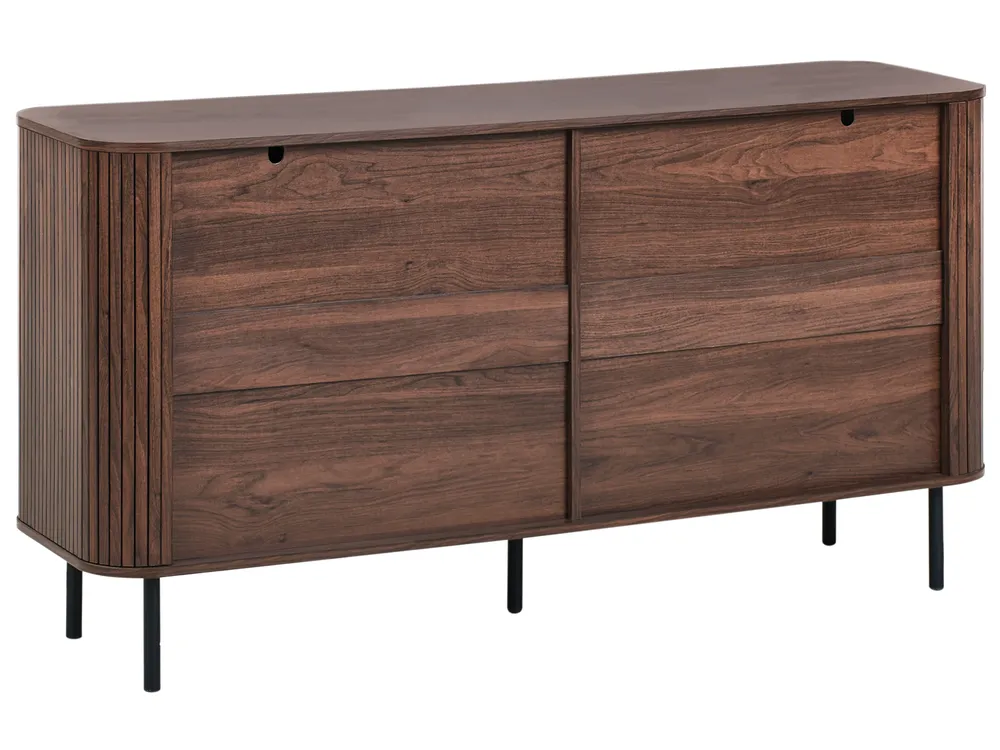 Comodino cassettiera HWC-K83 legno di paulonia polyrattan