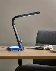 Lampada da scrivania a LED CANOPUS con porta USB Nero_1018933