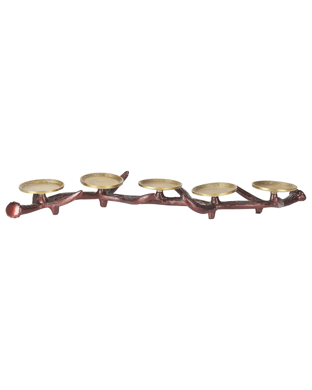 Świecznik CLEONAE 7 cm Metal Brązowy