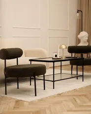 Coffee Table BLAIR Tempered Glass Black_982629
