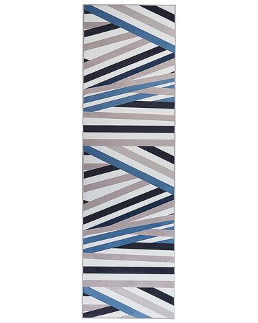Vloerkleed polyester meerkleurig 60 x 200 cm ARTHUR