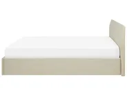 Ottoman Bed ORBEY Fabric Light Beige 180 x 200 cm (EU Super King)_728220