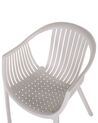 Set of 4 Garden Chairs Beige NAPOLI_848079