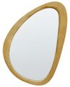 Nástěnné sametové zrcadlo 61 x 91 cm žluté VENAS_903923