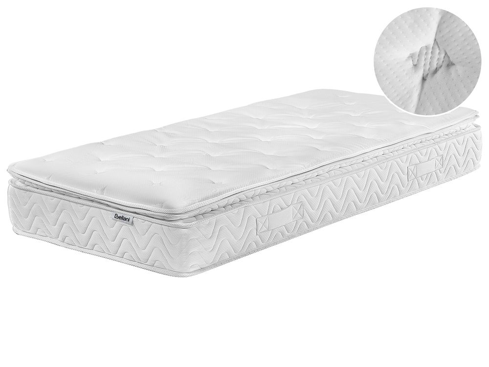 Resårmadrass med memoryskum AURA HYBRID PRO Medelfast (H2/3) 90 x 200 cm