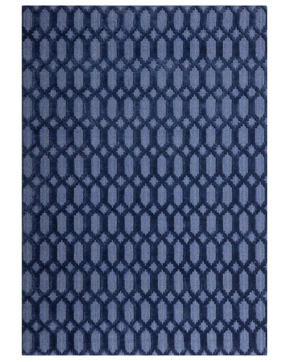Rug CIZRE Navy Blue 160 x 230 cm Viscose_750435