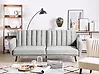 Sofa Bed 3 Seater VIMMERBY Velvet Light Grey
