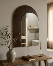 Wall Mirror PIGNY 58 cm 99 cm Brown_935991