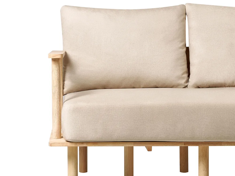 Sofa 2 Seater ASKER Fabric Beige_932556