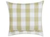 Cushion Checked 45 x 45 cm Green TAMNINE_902306