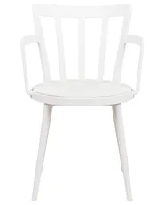 Set of 4 Dining Chairs MORILL White_876336