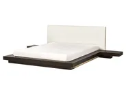 Łóżko LED Boucle ZEN 160 x 200 cm LED Jesion ciemny_931446