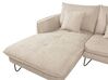 Divano angolare 3 posti tessuto beige lato destro SERSAN_929130