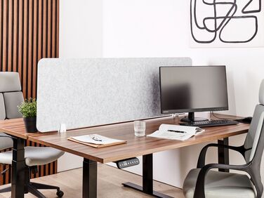 Desk Screen 160 x 50 cm Grey SPLIT