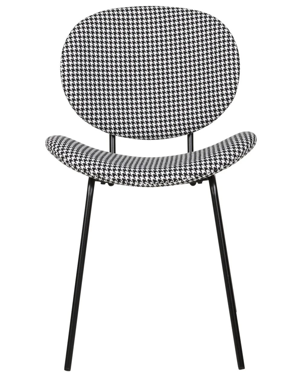 Set of 2 Dining Chairs LUANA Black/ White_894921