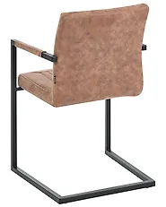 Konferenzstuhl 2er Set BRANDOL Kunstleder Braun_1176769