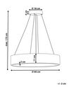 Metal LED Pendant Lamp Black BALILI_824643