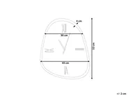 Zegar ścienny CASTALLA 45 cm Ciemnobrązowy_1032656