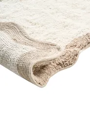 Bath Mat NANGAL Brown/ Beige 80 x 150 cm Cotton_1026022