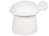 Pouf bouclé bianco ⌀ 45 cm TIOGA_897432