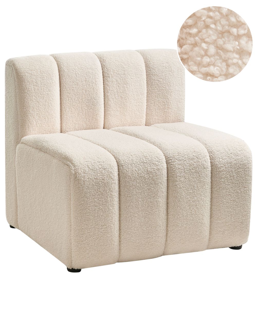 Sessel KAGE Bouclé Hellbeige