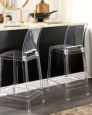 Conjunto de 2 sillas de bar WELLINGTON II Transparente_1172646