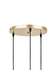 3 Light Pendant Lamp ARAS LED Glass Gold_1033755