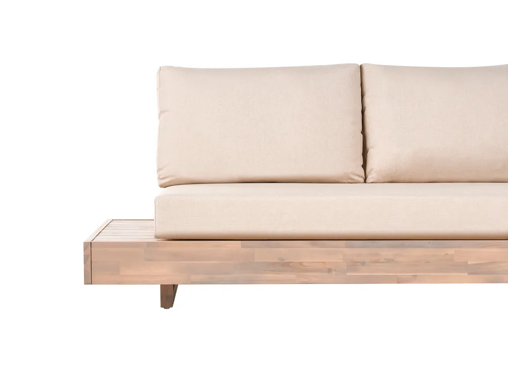 Divano da giardino 2 posti MARETTIMO Legno di acacia certificato Beige_1154058