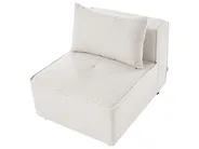 Divano angolare modulare 4 posti AXEBO Bouclé Bianco sporco Lato destro_1075544
