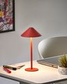 Wireless LED Table Lamp MODJO with Dimmer Metal Red
