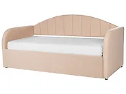 Trundle Bed Boucle EYBURIE 90 x 200 cm (EU Single) Peach Pink_907135