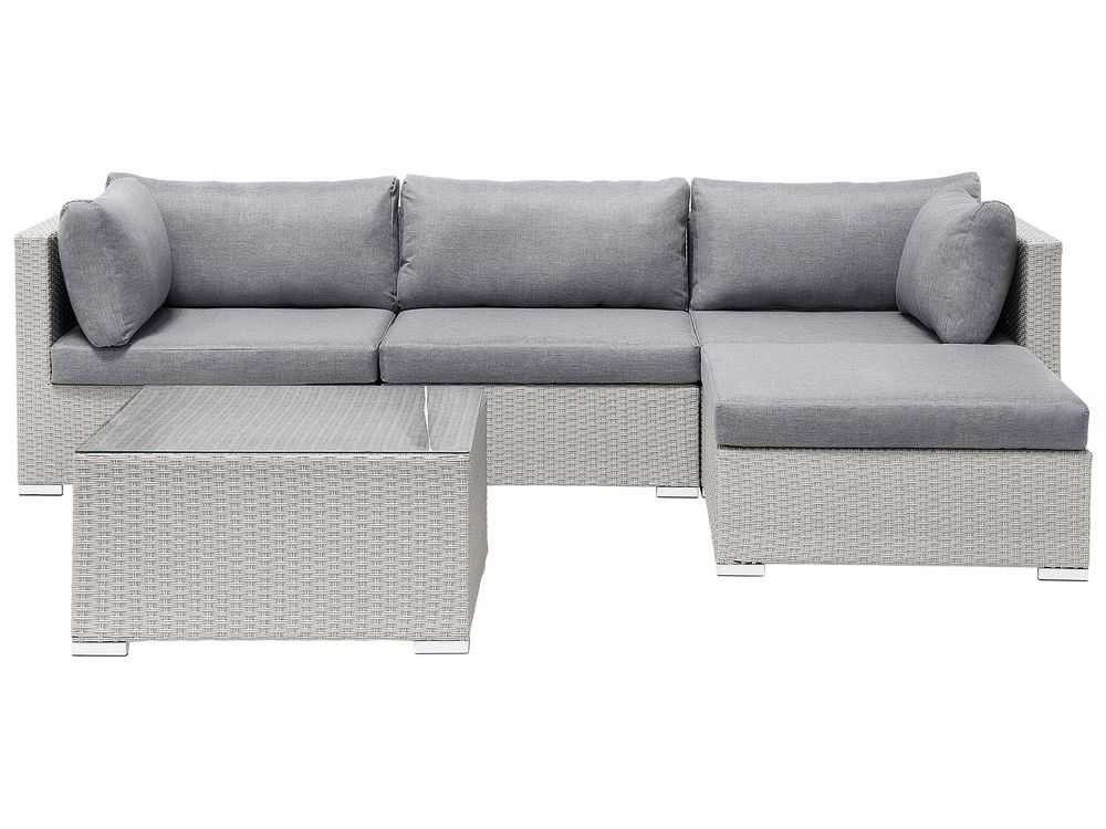Modular rattan corner sofa discount