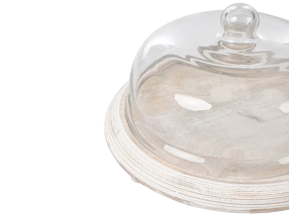 Cake Stand ZAGAZIG Mango Wood Light Brown_1003918