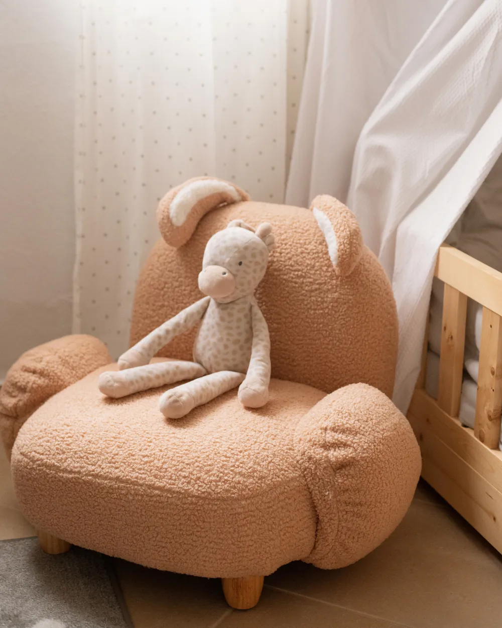 Fauteuil pour enfants en forme de koala gris HERVIK