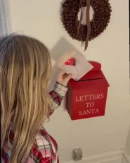 Santa Post Box FORSSA 30 cm Red_1047984