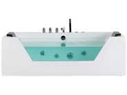 Corner Hot Tub with LED SAMANA 1530 x 710 mm White_762947