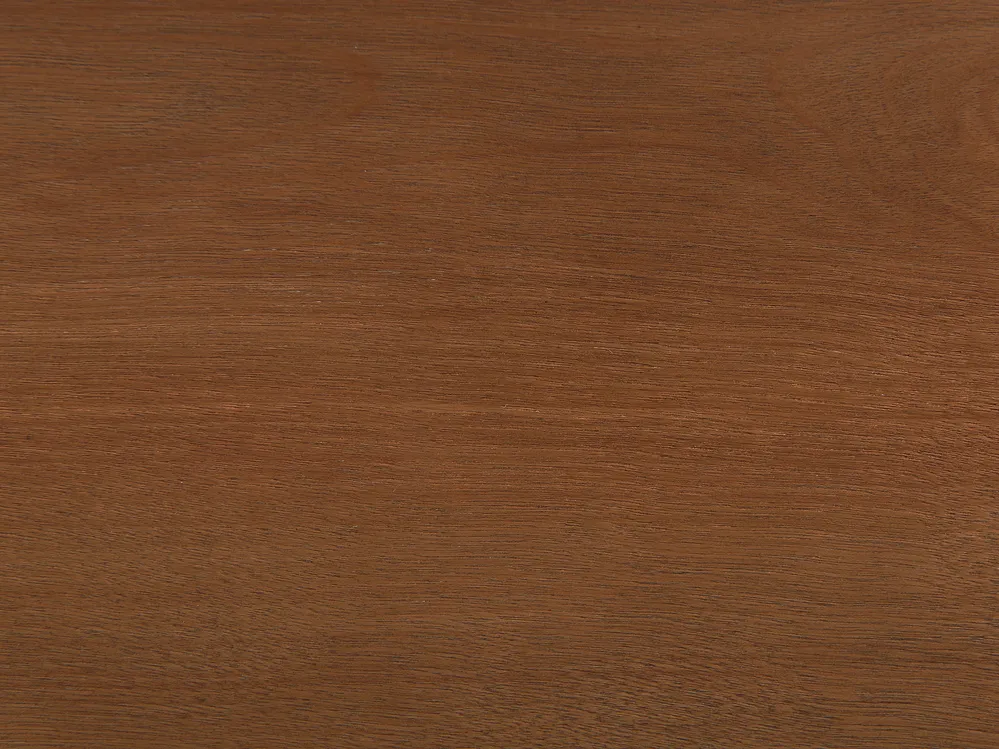 Bed with LED Wood BOISSET 140 x 200 cm (EU Double) Dark Brown_899804