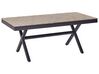 Extending Aluminium Garden Dining Table 184/242 x 90 cm Light Wood and Grey FANES_928660